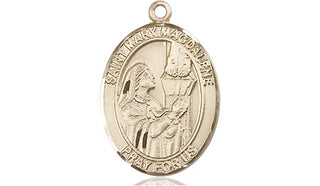 14kt Gold Filled Saint Mary Magdalene Medal Engraved Catholic Saint Jewelry