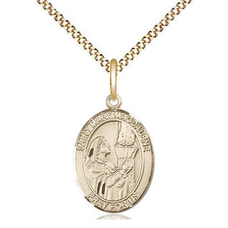 14kt Gold Filled Saint Mary Magdalene Medal Religious Jewelry Engraved Catholic Saint Jewelry