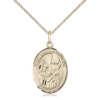 14kt Gold Filled Saint Mary Magdalene Medal Religious Jewelry Engraved Catholic Saint Jewelry