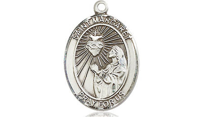 Sterling Silver St. Margaret Mary Alacoque Medal | Medium | Engravable