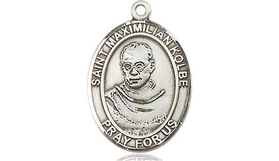 Sterling Silver St. Maximilian Kolbe Medal | Medium | Engravable