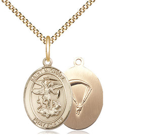 14kt Gold Filled Saint Michael Paratrooper Medal Religious Jewelry