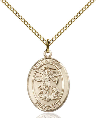 14kt Gold Filled Saint Michael Paratrooper Medal Religious Jewelry