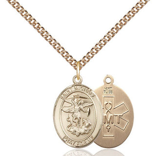 14kt Gold Saint Michael EMT Medal