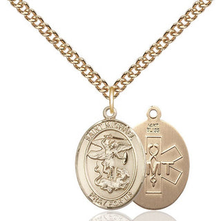 14kt Gold Saint Michael EMT Medal