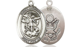 Pewter Saint Michael Army Medal