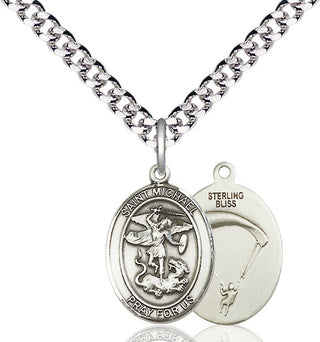 Sterling Silver Saint Michael Paratrooper Medal Religious Jewelry