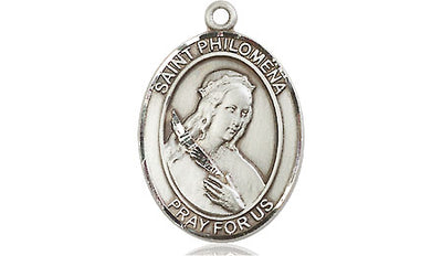 Sterling Silver St. Philomena Medal | Medium | Engravable