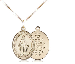 14kt Gold Filled Miraculous Medal Religious Jewelry
