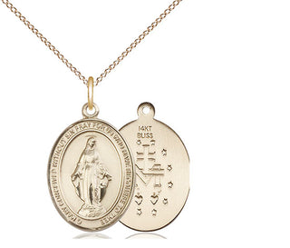 14kt Gold Miraculous Medal