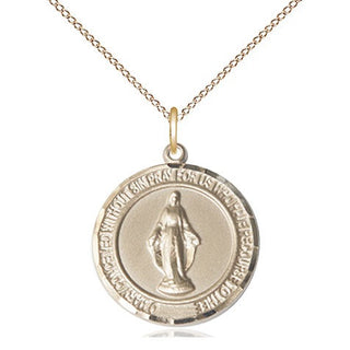 14kt Gold Filled Miraculous Medal Religious Jewelry