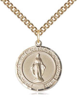 14kt Gold Miraculous Medal