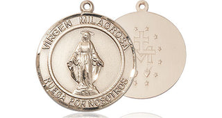 14kt Gold Filled Virgen Milagrosa Medal