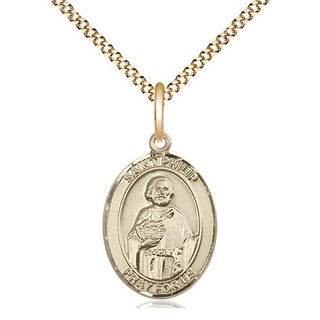 14kt Gold Filled Saint Philip the Apostle Medal Religious Jewelry Engraved Catholic Saint Jewelry