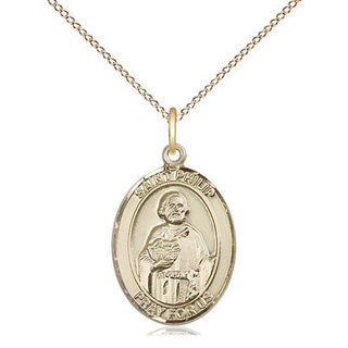 14kt Gold Filled Saint Philip the Apostle Medal Religious Jewelry Engraved Catholic Saint Jewelry