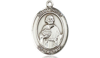 Pewter Saint Philip the Apostle Medal Engraved Catholic Saint Jewelry
