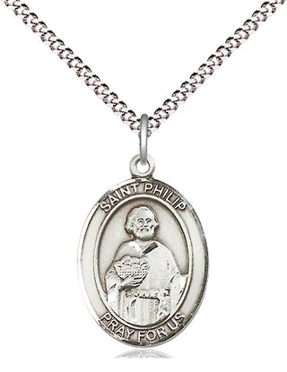 Pewter Saint Philip the Apostle Medal Religious Jewelry Engraved Catholic Saint Jewelry