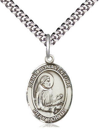 Pewter Saint Bonaventure Medal Religious Jewelry Engraved Catholic Saint Jewelry