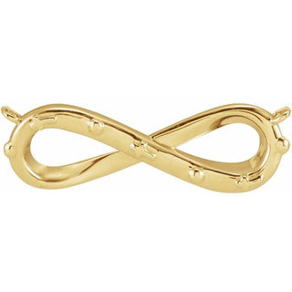 18K Yellow 23.84x7.25 mm Infinity Rosary Necklace Center