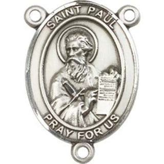 Sterling Silver Saint Paul the Apostle Rosary Center