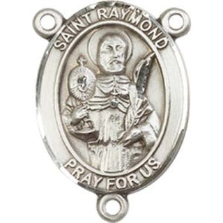 Sterling Silver Saint Raymond Nonnatus Rosary Center