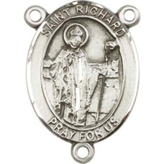 Sterling Silver Saint Richard Rosary Center