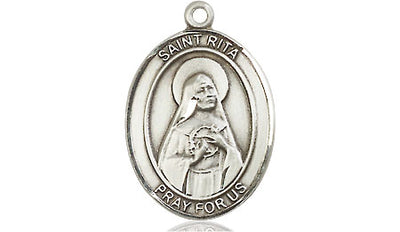 Sterling Silver St. Rita of Cascia Medal | Medium | Engravable