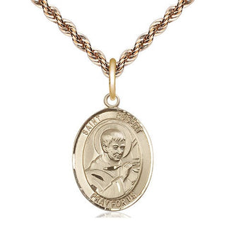 14kt Gold Filled Saint Robert Bellarmine Medal Religious Jewelry Engraved Catholic Saint Jewelry