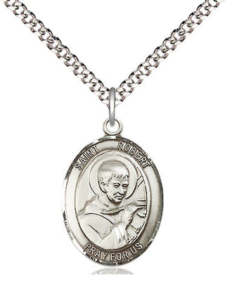 Sterling Silver Saint Robert Bellarmine Medal Religious Jewelry Engraved Catholic Saint Jewelry
