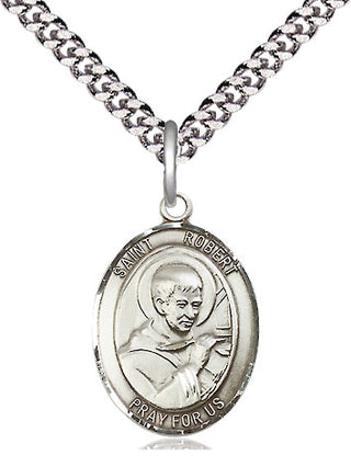 Sterling Silver Saint Robert Bellarmine Medal Religious Jewelry Engraved Catholic Saint Jewelry