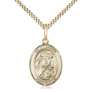 14kt Gold Filled Saint Sarah Medal Religious Jewelry Engraved Catholic Saint Jewelry