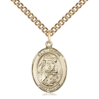 14kt Gold Filled Saint Sarah Medal Religious Jewelry Engraved Catholic Saint Jewelry
