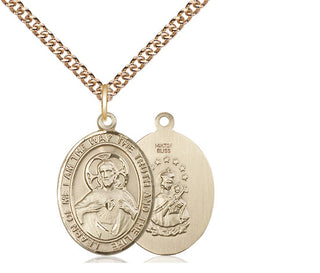 14kt Gold Filled Scapular Medal Religious Jewelry