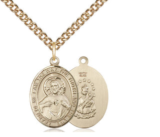 14kt Gold Filled Scapular Medal Religious Jewelry