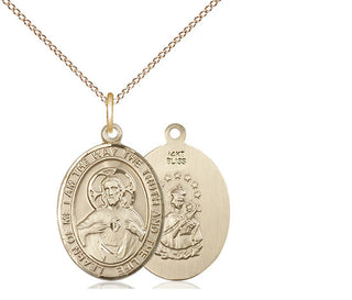 14kt Gold Scapular Medal