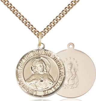 14kt Gold Scapular Medal