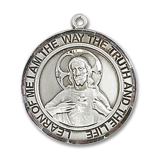 Sterling Silver Scapular Medal Religious Jewelry