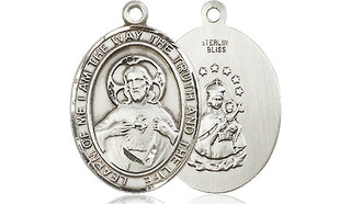 Sterling Silver Scapular Medal Religious Jewelry