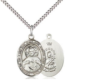 Sterling Silver Scapular Medal Religious Jewelry