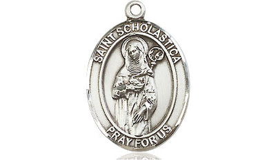 Pewter St. Scholastica Medal | Medium | Engravable