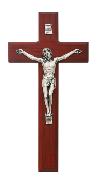  Beveled Cherry Crucifix