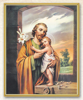 St Joseph 8X10 Plaque