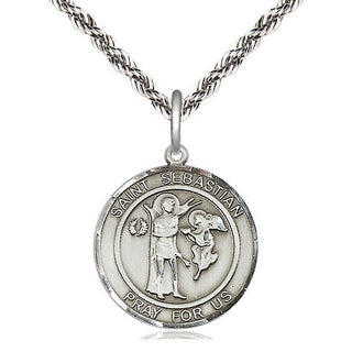 Sterling Silver Scapular Medal Religious Jewelry