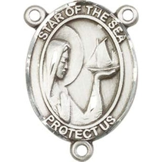 Sterling Silver Our Lady Star of the Sea Rosary Center