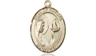 14kt Gold Filled Our Lady Star of the Sea Medal Engraved Catholic Saint Jewelry