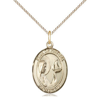 14kt Gold Our Lady Star of the Sea Medal Engraved Catholic Saint Jewelry