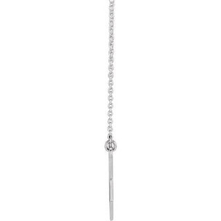 Platinum Menorah Star 18" Necklace
