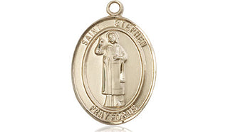 14kt Gold Filled Saint Stephen the Martyr Medal Engraved Catholic Saint Jewelry