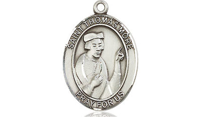 Sterling Silver St. Thomas More Medal | Medium | Engravable