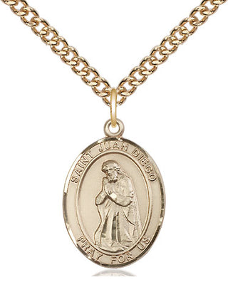14kt Gold Filled Saint Juan Diego Medal Religious Jewelry